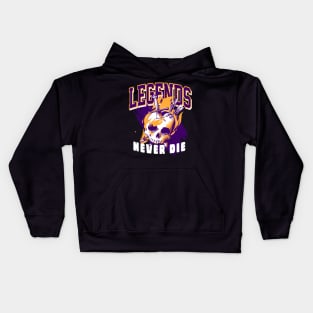 Legend Never Die Court Purple Sneaker Art Kids Hoodie